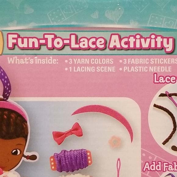 Nwt ! Doc McStuffins fun to lace activity - Picture 4 of 4